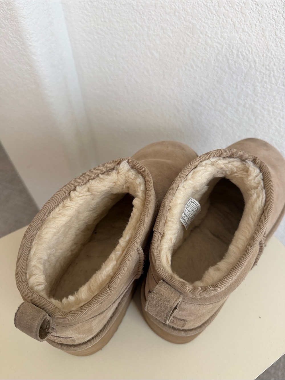 UGG Platform Suede Slip-On Bootie in Taupe - Picture 4 of 4